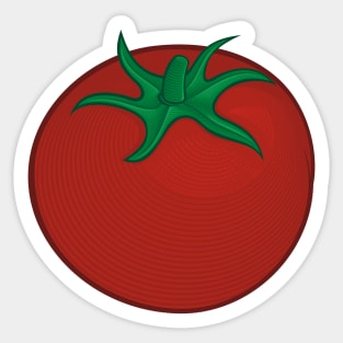 Woodcut Tomato Sticker